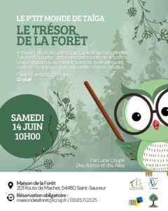 Atelier Nature petite enfance : Le Ptit Monde de Taïga : Le Trésor de la Forêt