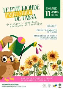 Atelier Nature petite enfance « Le Ptit Monde de Taïga » : Place au jardinage !